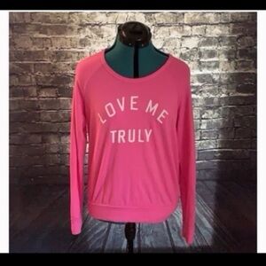 Sundry Pink 'Love Me Truly' Sweatshirt